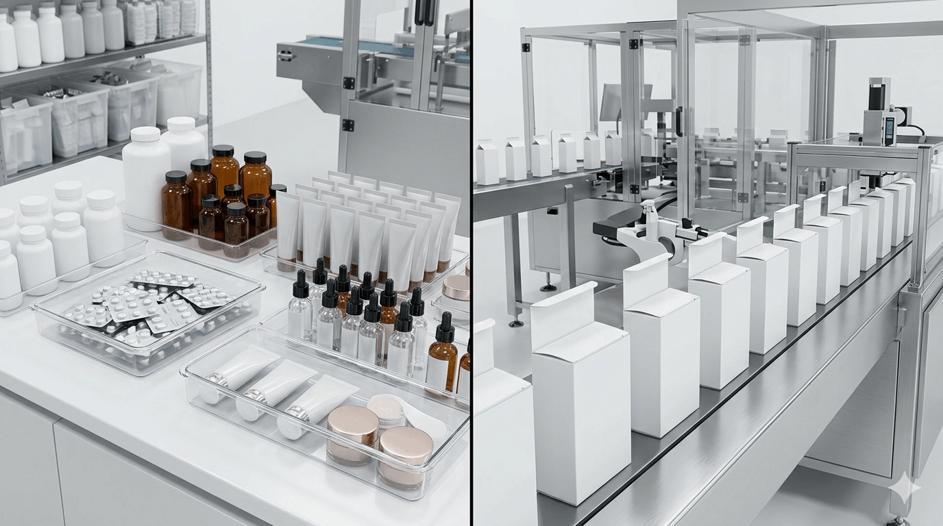 Automated Cosmetic Cartoning
